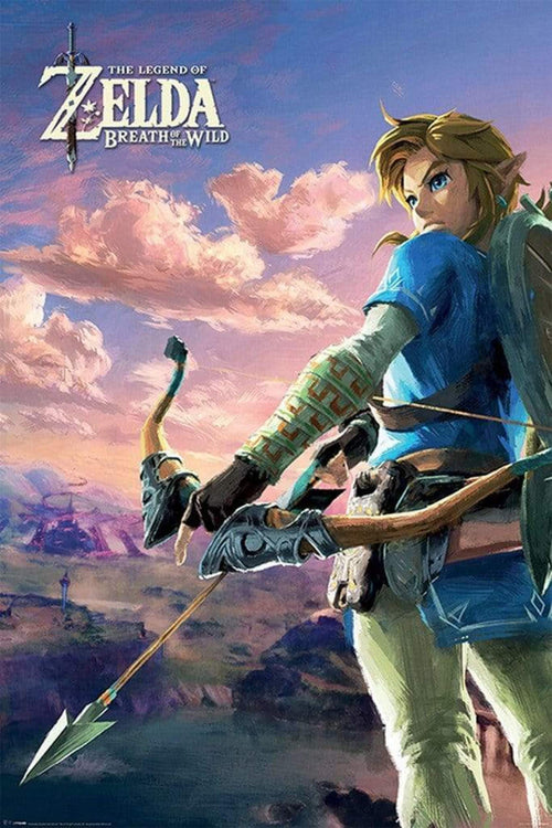 Pyramid The Legend of Zelda Breath of the Wild Hyrule Scene Landscape Poster 61x91,5cm | Yourdecoration.co.uk