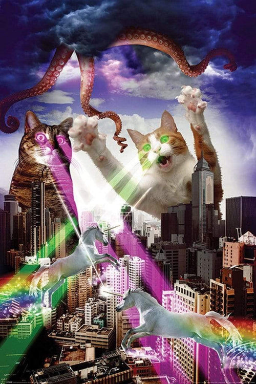 Pyramid Apocalypse Meow Poster 61x91,5cm | Yourdecoration.co.uk