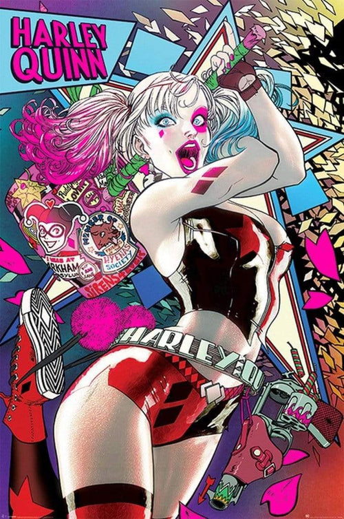 Pyramid Batman Harley Quinn Neon Poster 61x91,5cm | Yourdecoration.co.uk