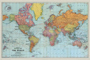 Pyramid Stanfords General Map of the World Colour Poster 91,5x61cm | Yourdecoration.co.uk