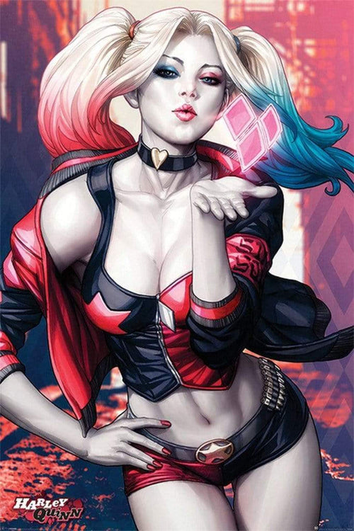 Pyramid Batman Harley Quinn Kiss Poster 61x91,5cm | Yourdecoration.co.uk