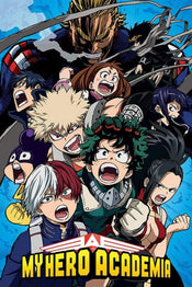 Pyramid My Hero Academia Cobalt Blast Group Poster 61x91,5cm | Yourdecoration.co.uk