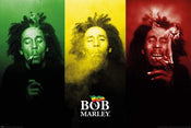 Pyramid Bob Marley Tricolour Smoke Poster 91,5x61cm | Yourdecoration.co.uk