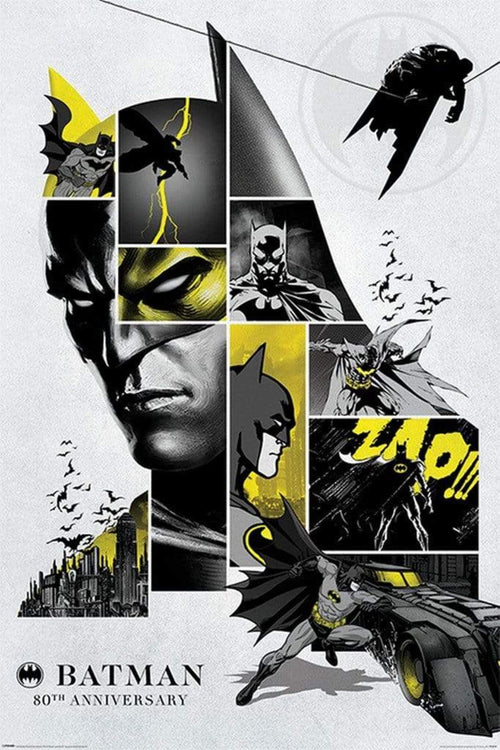 Pyramid Batman 80th Anniversary Poster 61x91,5cm | Yourdecoration.co.uk