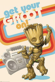 Pyramid Guardians of the Galaxy Get Your Groot On Poster 61x91,5cm | Yourdecoration.co.uk