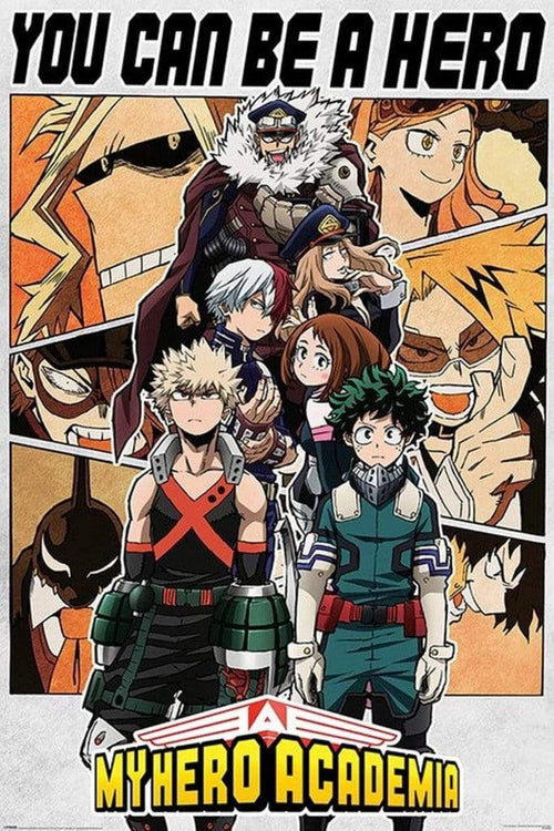 Pyramid My Hero Academia Be a Hero Poster 61x91,5cm | Yourdecoration.co.uk