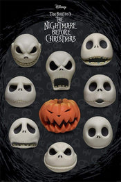 Pyramid Nightmare Before Christmas Many Faces of Jack Poster 61x91,5cm | Yourdecoration.co.uk