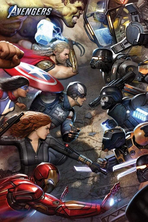 Pyramid Avengers Gamerverse Face Off Poster 61x91,5cm | Yourdecoration.co.uk