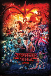 Pyramid Pp34720 Stranger Things Seasons Montage Poster 61x91,5cm | Yourdecoration.co.uk