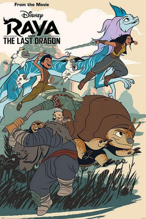 Pyramid Raya and the Last Dragon Jumping Into Action Poster 61x91,5cm | Yourdecoration.co.uk