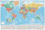 Pyramid World Map Modern 2020 Poster 91,5x61cm | Yourdecoration.co.uk