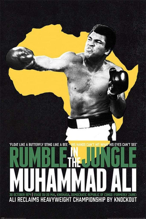 Pyramid Muhammad Ali Rumble in the Jungle Poster 61x91,5cm | Yourdecoration.co.uk