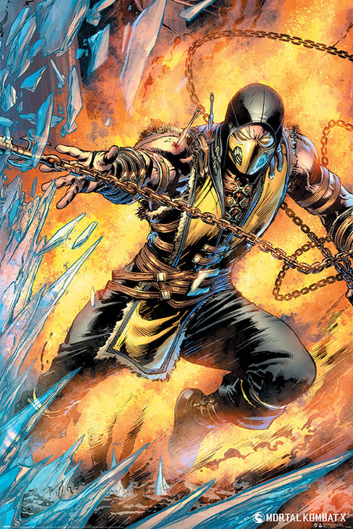 Pyramid Mortal Kombat Scorpion Poster 61x91,5cm | Yourdecoration.co.uk