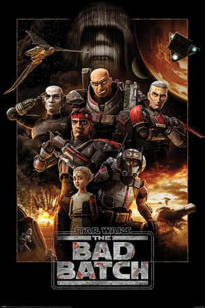 Pyramid Star Wars The Bad Batch Montage Poster 61x91,5cm | Yourdecoration.co.uk