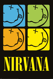 Pyramid Pp35032 Nirvana Smiley Squares Poster 61X91-5cm | Yourdecoration.co.uk