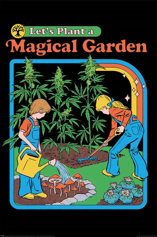 pyramid pp35199 steven rhodes lets plant a magical garden poster 61x91-5cm | Yourdecoration.co.uk