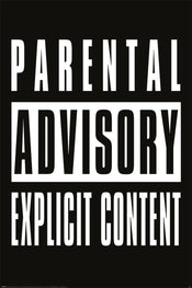 pyramid pp35241 parental advisory explicit content poster 61x91,5cm | Yourdecoration.co.uk