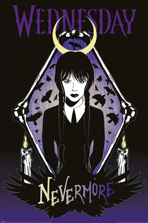 Pyramid Pp35290 Wednesday Ravens Poster 61X91,5cm | Yourdecoration.co.uk