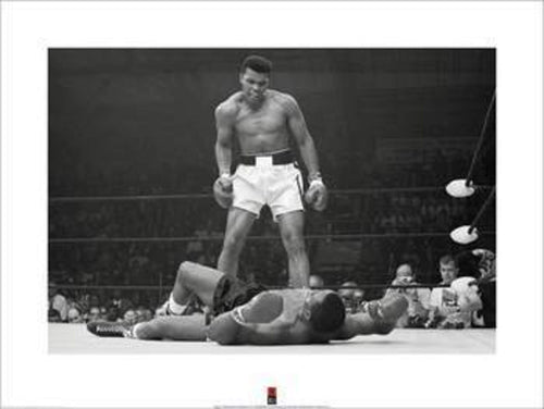 Pyramid Muhammad Ali v Liston Art Print 40x40cm | Yourdecoration.co.uk