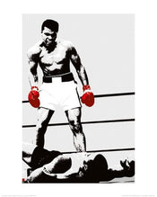 Pyramid Muhammad Ali Gloves Art Print 40x50cm | Yourdecoration.co.uk