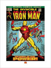 Pyramid Iron Man Birth of Power Art Print 60x80cm | Yourdecoration.co.uk