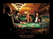 Pyramid Royal Flush Chris Consani Art Print 60x80cm | Yourdecoration.co.uk