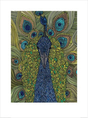 Pyramid Valentina Ramos The Peacock Art Print 60x80cm | Yourdecoration.co.uk