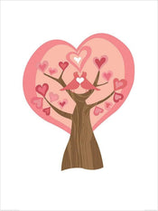 Pyramid Valentina Ramos Tree of Love Art Print 60x80cm | Yourdecoration.co.uk