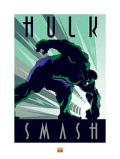 Pyramid Marvel Deco Hulk Art Print 60x80cm | Yourdecoration.co.uk