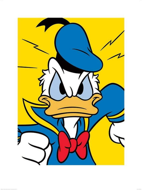 Pyramid Donald Duck Mad Art Print 60x80cm | Yourdecoration.co.uk