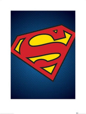 Pyramid DC Comics Superman Symbol Art Print 60x80cm | Yourdecoration.co.uk