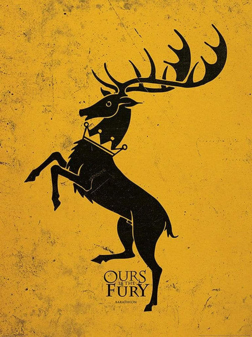 Pyramid Game of Thrones Baratheon Art Print 60x80cm | Yourdecoration.co.uk