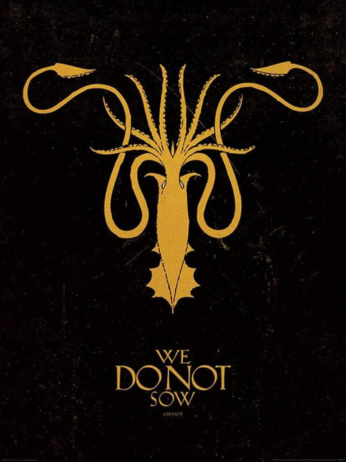 Pyramid Game of Thrones Greyjoy Art Print 60x80cm | Yourdecoration.co.uk