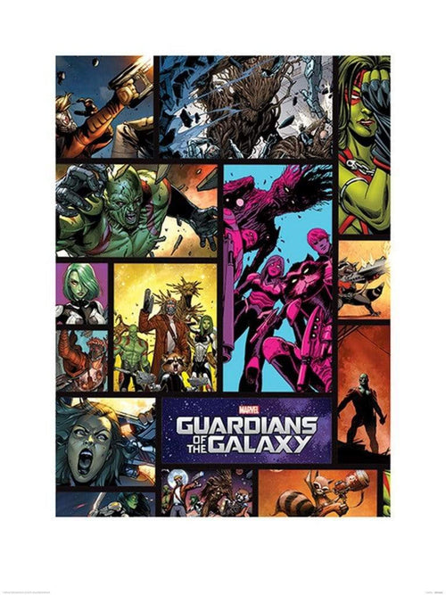 Pyramid Guardians of The Galaxy Comics Art Print 60x80cm | Yourdecoration.co.uk