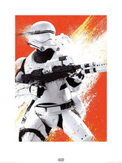 Pyramid Star Wars Episode VII Flametrooper Paint Art Print 60x80cm | Yourdecoration.co.uk