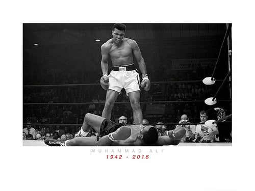 Pyramid Muhammad Ali Commemorative Ali Vs Liston Art Print 60x80cm | Yourdecoration.co.uk