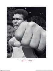 Pyramid Muhammad Ali Commemorative Punch Art Print 60x80cm | Yourdecoration.co.uk