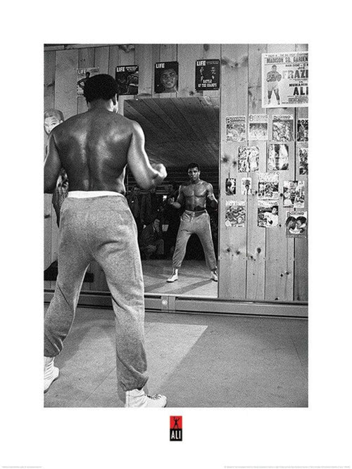 Pyramid Muhammad Ali Mirror Art Print 60x80cm | Yourdecoration.co.uk