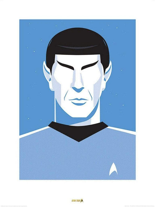 Pyramid Star Trek Pop Spock 50th Anniversary Art Print 60x80cm | Yourdecoration.co.uk