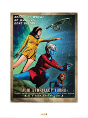 Pyramid Star Trek Join Starfleet 50th Anniversary Art Print 60x80cm | Yourdecoration.co.uk