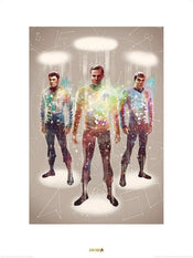 Pyramid Star Trek Beam Me Up 50th Anniversary Art Print 60x80cm | Yourdecoration.co.uk