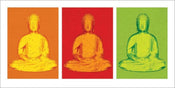 Pyramid Buddha Pop Art Art Print 50x100cm | Yourdecoration.co.uk