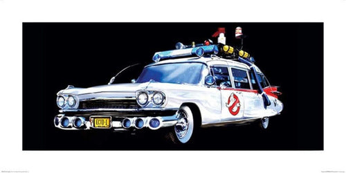 Pyramid Ghostbusters Car Art Print 50x100cm | Yourdecoration.co.uk