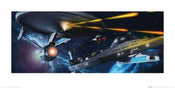 Pyramid Star Trek Enterprise vs Reliant Art Print 50x100cm | Yourdecoration.co.uk