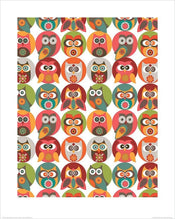 Pyramid Valentina Ramos Owls Family Art Print 40x50cm | Yourdecoration.co.uk