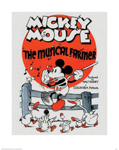 Pyramid Mickey Mouse The Musical Farmer Art Print 40x50cm | Yourdecoration.co.uk