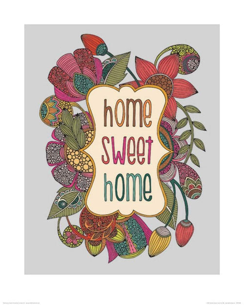 Pyramid Valentina Ramos Home Sweet Home Art Print 40x50cm | Yourdecoration.co.uk