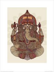 Pyramid Valentina Ramos Ganesha Art Print 30x40cm | Yourdecoration.co.uk