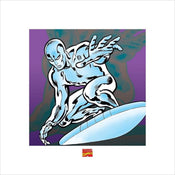 Pyramid Silver Surfer Marvel Comics Art Print 40x40cm | Yourdecoration.co.uk