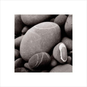 Pyramid Smooth Pebbles Art Print 40x40cm | Yourdecoration.co.uk